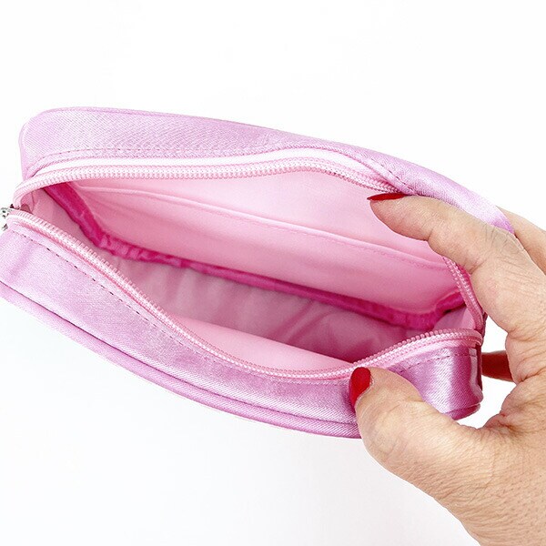 内藤ルネ ポーチ パイピンストライプ ボックス 小物入れ 化粧ポーチ