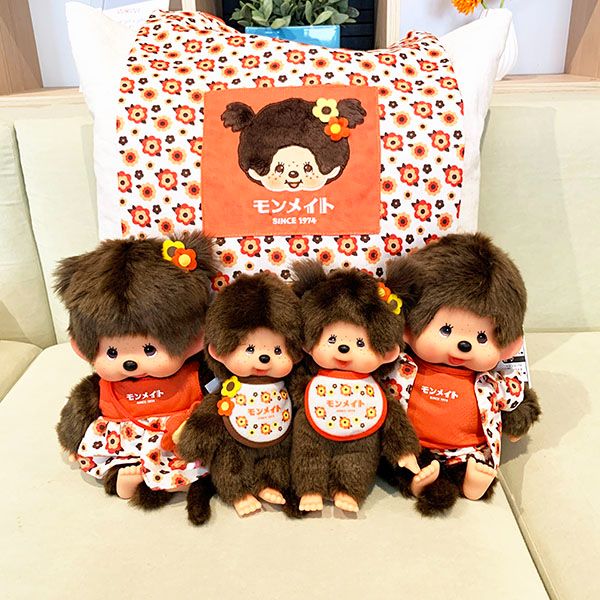 モンチッチ ぬいぐるみ 人形＆マスコット dショッピング |モンメイト オレンジ モンチッチ ぬいぐるみ M 男の子
