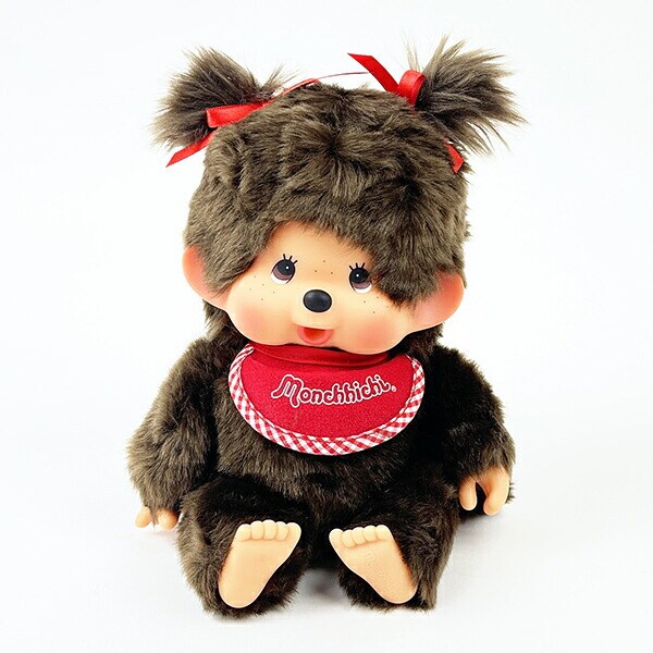 モンチッチ プレミアムスタンダード ぬいぐるみ M ブラウン 女の子 座り マスコット 人形 インテリア