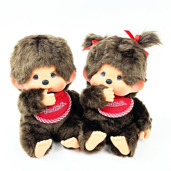 モンチッチ プレミアムスタンダード ぬいぐるみ M ブラウン 女の子 座り マスコット 人形 インテリア