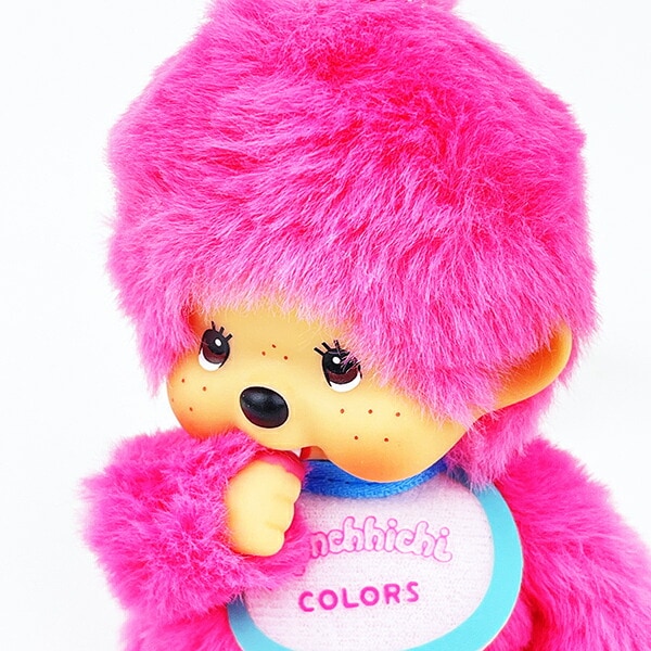 モンチッチ COLORS キーチェーン ぬいぐるみ (ベリーピンク)