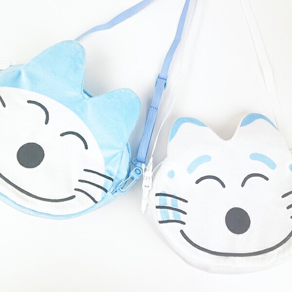 11ぴきのねこ トラネコ 2wayポーチ ブルー