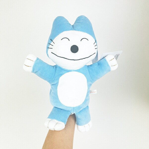 11ぴきのねこ トラネコ ハンドパペット ブルー ぬいぐるみ