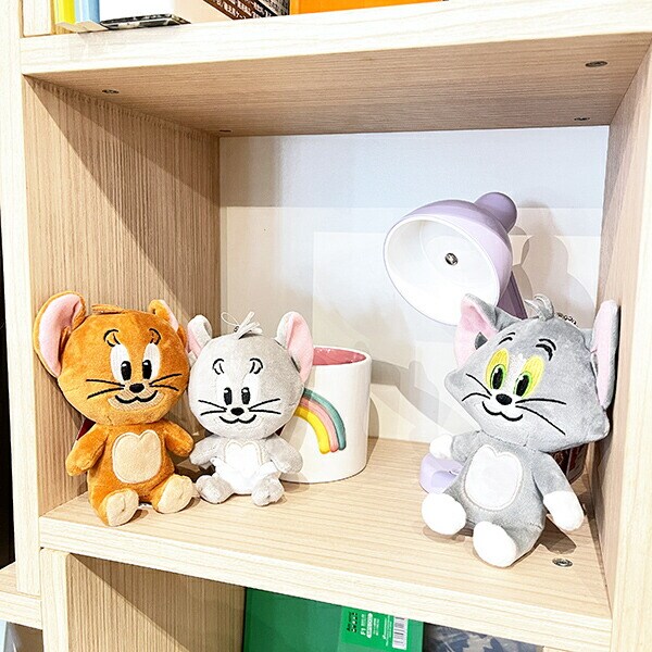 トムとジェリー タフィー マスコットキーチェーン ぬいぐるみ 人形 インテリア キッズ