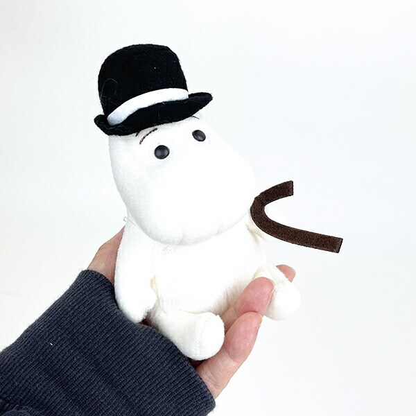 ムーミン ムーミンパパ 手のひらぬいぐるみ ホワイト MOOMIN
