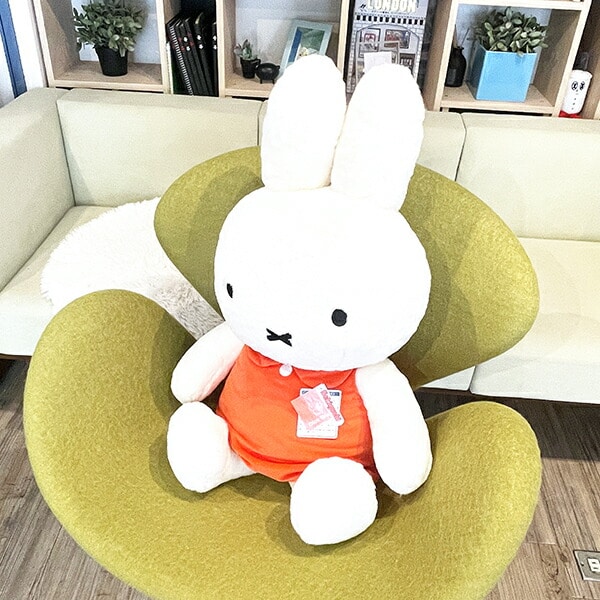 ミッフィー miffy ふわふわシフォン ぬいぐるみ(2L) オレンジ