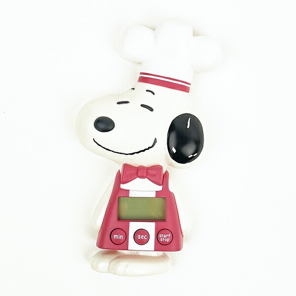 SNOOPY スヌーピー キッチンタイマーレッド ストライプシェフ キッチン ランチ