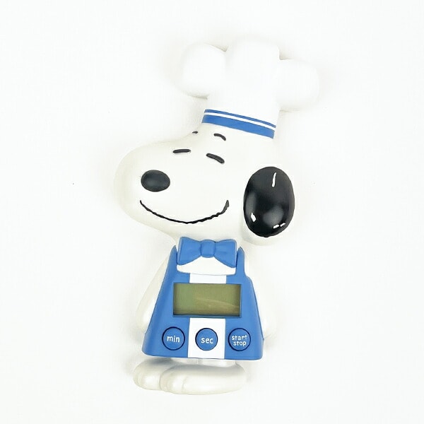 SNOOPY スヌーピー キッチンタイマー ブルー ストライプシェフ キッチン ランチ