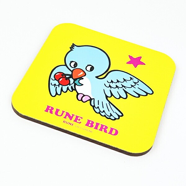 内藤ルネ BLUE BIRD コースター ブルー キッチン 日本製