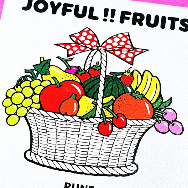 内藤ルネ JOYFUL FRUITS コースター キッチン 日本製