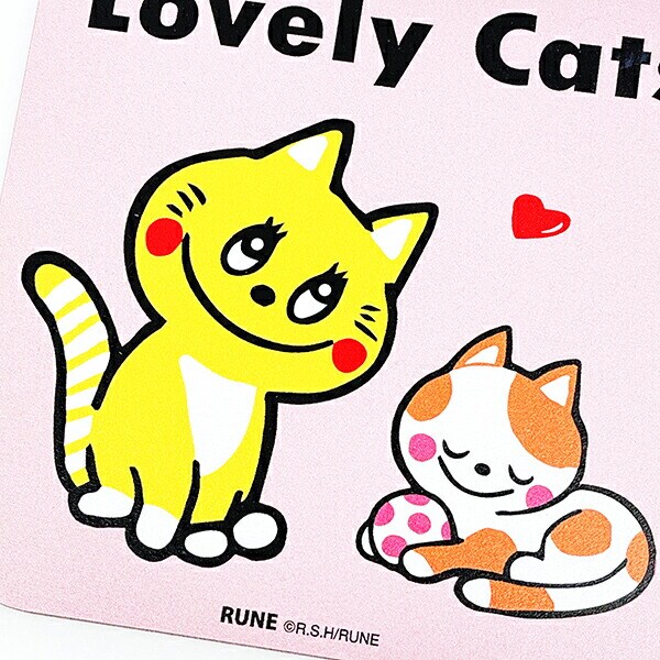 内藤ルネ Lovely Cats コースター キッチン 日本製