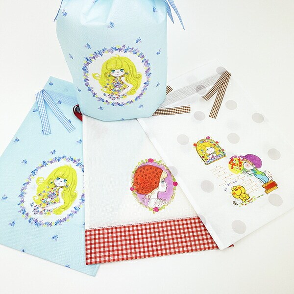 水森亜土 ギフトバッグ(M) 赤いスカーフ ラッピング袋