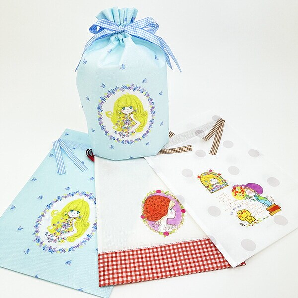 水森亜土 ギフトバッグ(M) ブーケ ラッピング袋