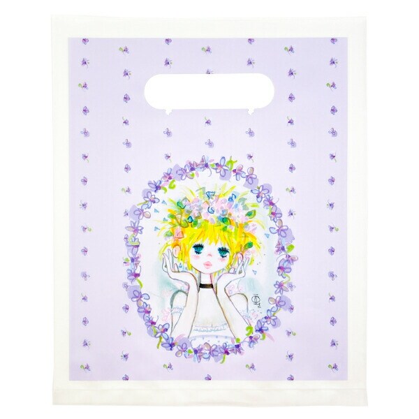 水森亜土 イージーバッグ(S) 花かんむり ラッピング袋 ギフトバッグ