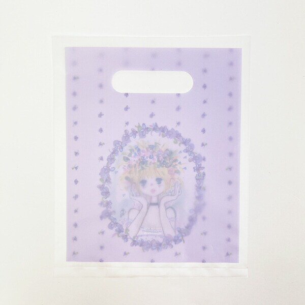 水森亜土 イージーバッグ(S) 花かんむり ラッピング袋 ギフトバッグ