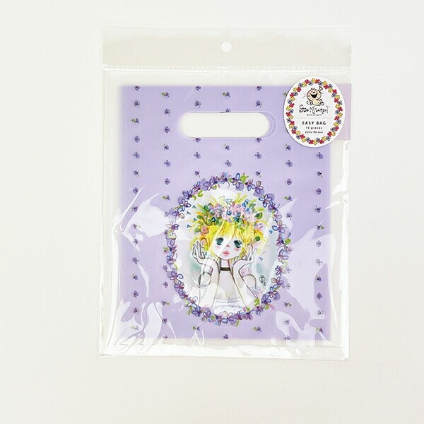 水森亜土 イージーバッグ(S) 花かんむり ラッピング袋 ギフトバッグ