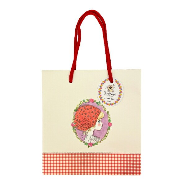 水森亜土 キャリーバッグ(M) 赤いスカーフ 紙袋