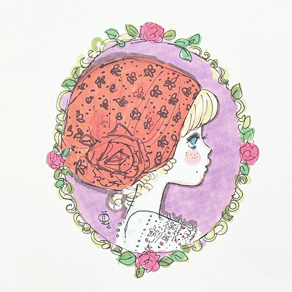 水森亜土 キャリーバッグ(M) 赤いスカーフ 紙袋