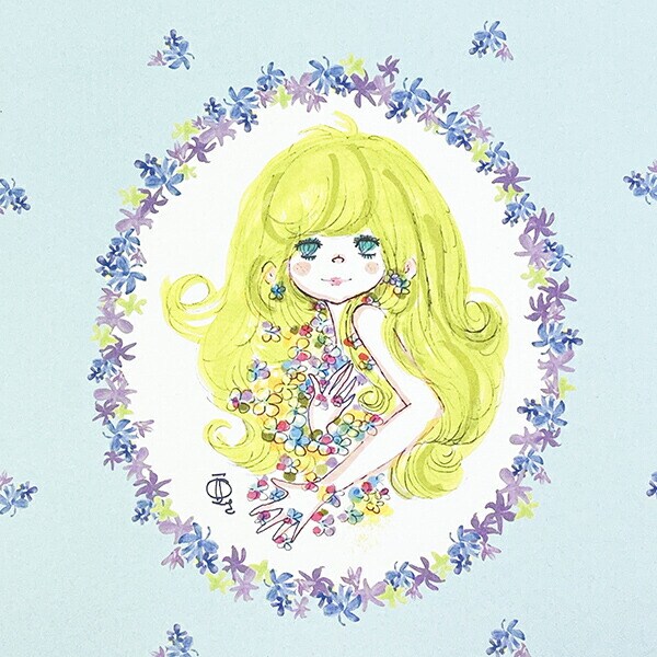 水森亜土 キャリーバッグ(M) ブーケ 紙袋