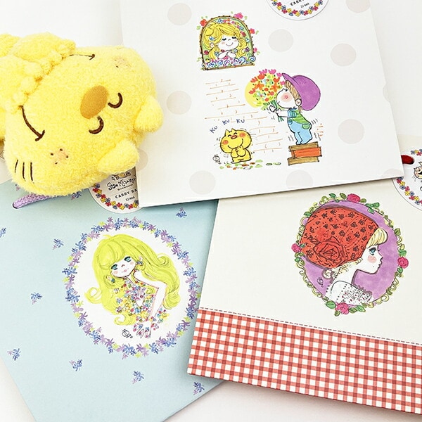 水森亜土 キャリーバッグ(M) ブーケ 紙袋