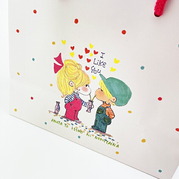 水森亜土 キャリーバッグ(M) ジュース 紙袋