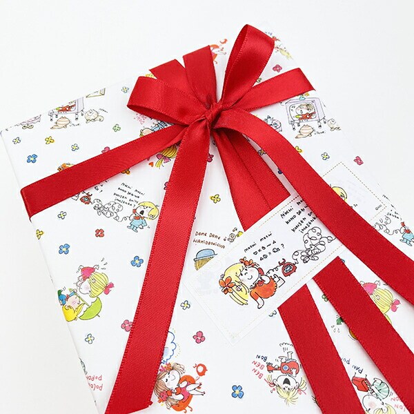 水森亜土 ミニラッピングペーパー デート 包装紙 ラッピング紙