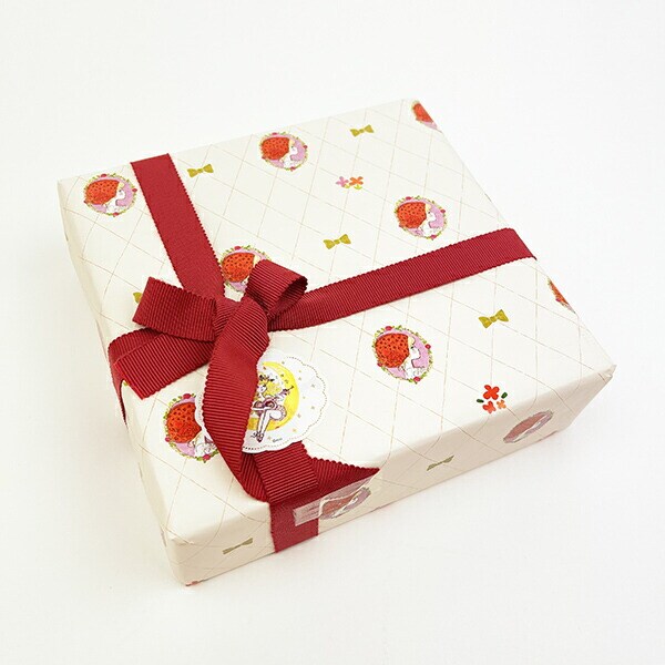 水森亜土 ミニラッピングペーパー 赤いスカーフ 包装紙 ラッピング紙
