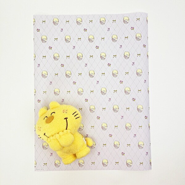 水森亜土 ミニラッピングペーパー すみれの花飾り 包装紙 ラッピング紙