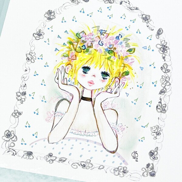 水森亜土 フォトアルバム 花かんむり