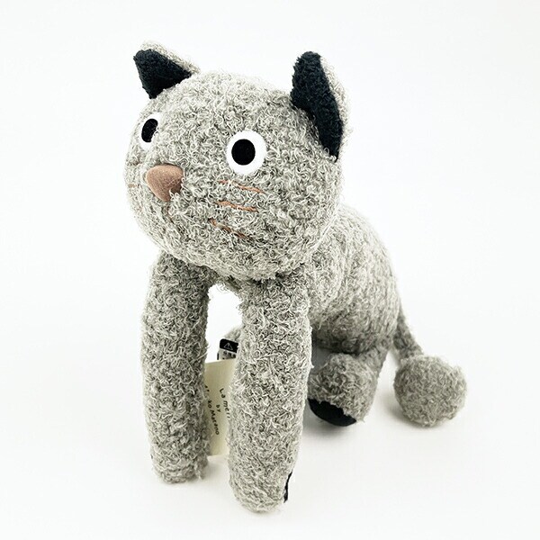 ぬいぐるみ あ・そ・ぼシリーズ グレー ネコ 人形 インテリア キッズ ギフト