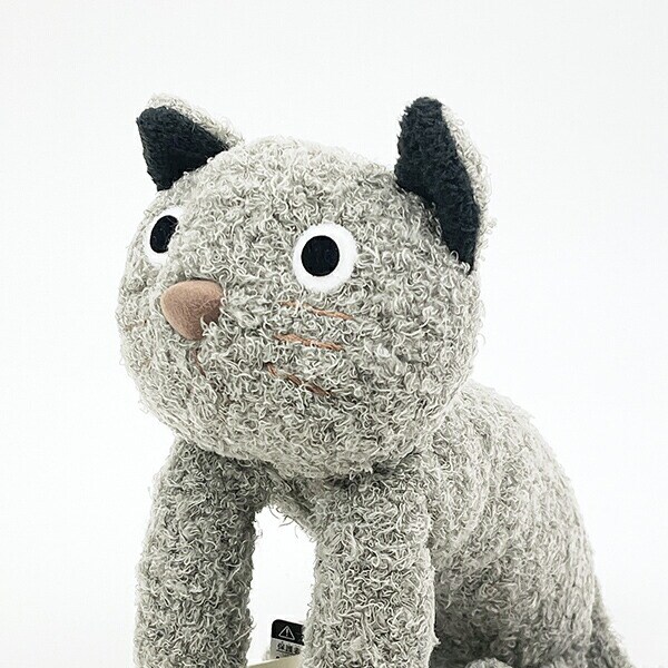 ぬいぐるみ あ・そ・ぼシリーズ グレー ネコ 人形 インテリア キッズ ギフト