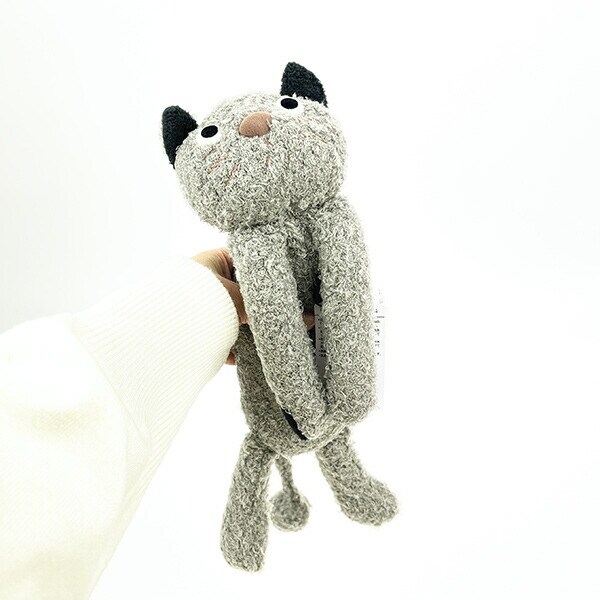 ぬいぐるみ あ・そ・ぼシリーズ グレー ネコ 人形 インテリア キッズ ギフト