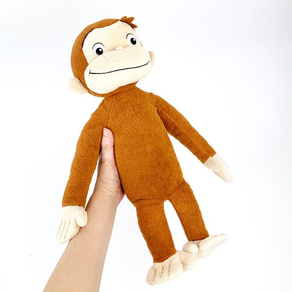 おさるのジョージ ぬいぐるみ Lサイズ アニメーションジョージ/ふかふか インテリア ブラウン