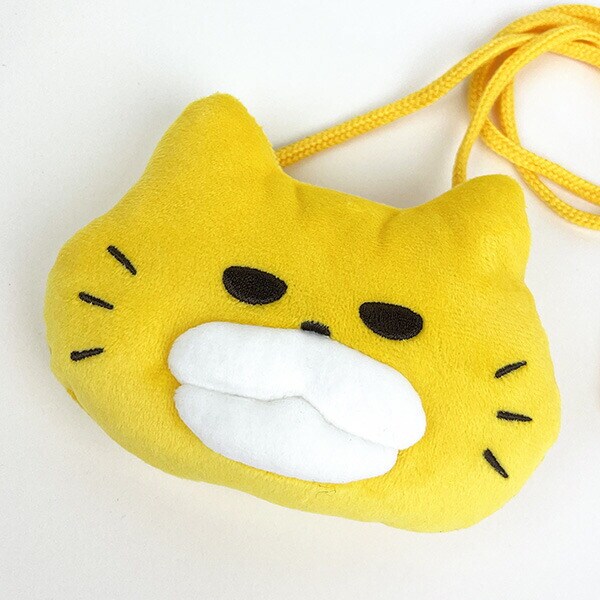 ノラネコぐんだん コインパース フェイス柄 ポーチ のらねこ