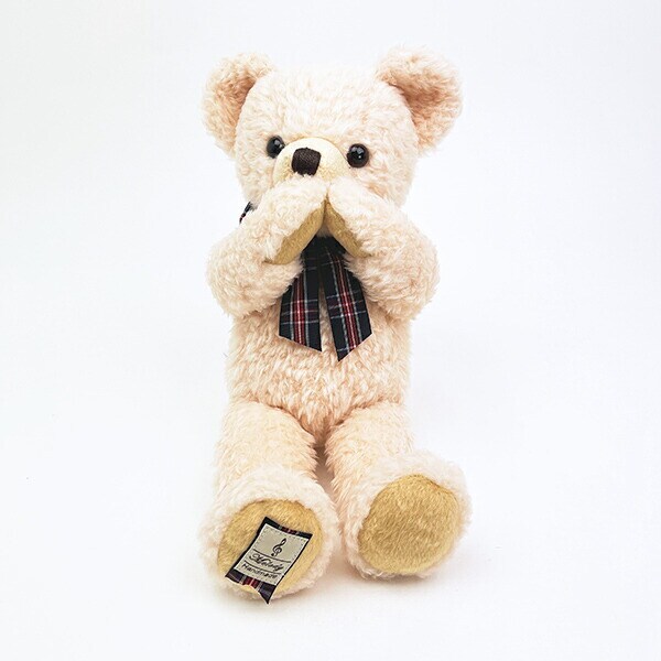 くまのメロディ ぬいぐるみ （M） ピンク 日本製