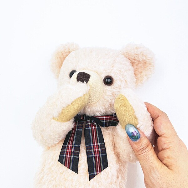 くまのメロディ ぬいぐるみ （M） ピンク 日本製