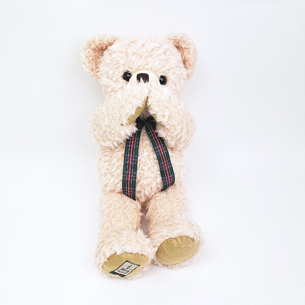 くまのメロディ ぬいぐるみ （L） ピンク 日本製