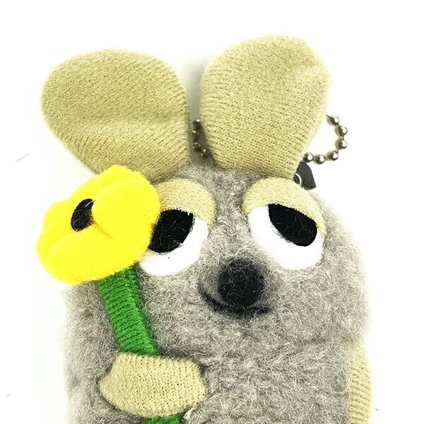 レオ・レオニ ふかふかフレデリック マスコットチェーン グレー ぬいぐるみ キーホルダー
