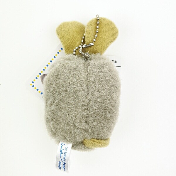 レオ・レオニ ふかふかフレデリック 瞑想 マスコットチェーン グレー ぬいぐるみ キーホルダー