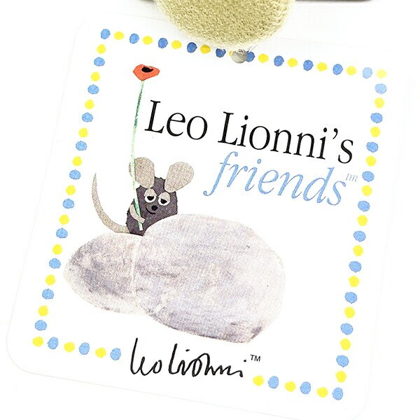 レオ・レオニ ふかふかフレデリック 瞑想 マスコットチェーン グレー ぬいぐるみ キーホルダー