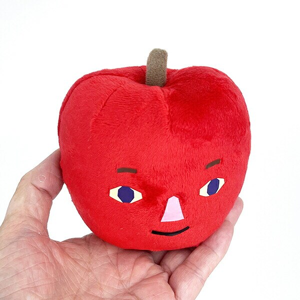 くだものやさん りんご ぬいぐるみ レッド