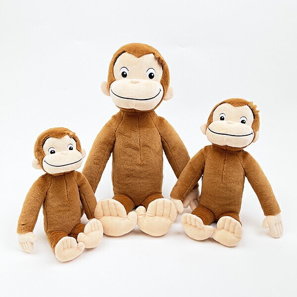 おさるのジョージ アニメーションジョージ ふんわり ぬいぐるみ(S)