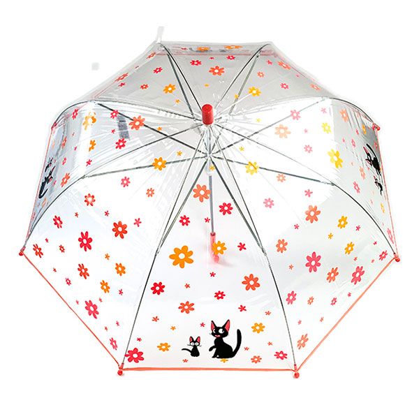 スタジオジブリ 魔女の宅急便 ジジ 子供用傘 ジジ お花いっぱい 傘 ピンク