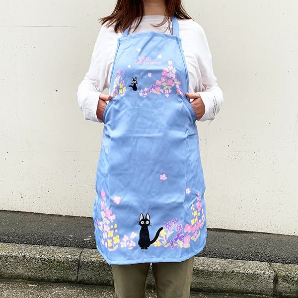 スタジオジブリ 魔女の宅急便 ジジ エプロン 野花 まえかけ キッチン