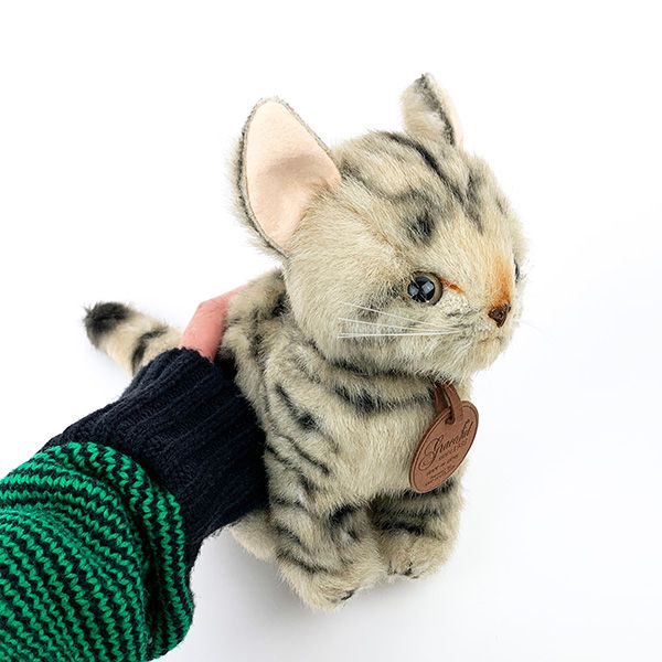 アメショー 猫 おすわりぬいぐるみ ブラウン グレイスフル インテリア用品 日本製 　 　