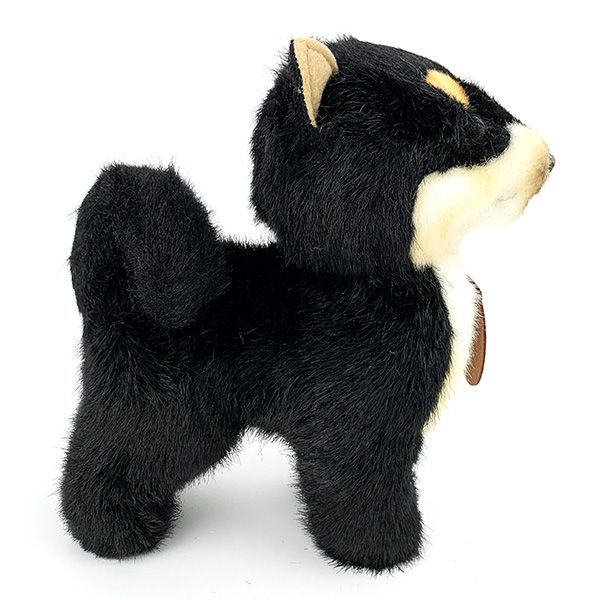 柴犬 S ブラック 立ち ぬいぐるみ 日本犬 グレイフル インテリア用品日本製 　 　
