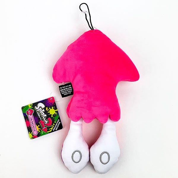 スプラトゥーン2 イカ　ネオンピンク イカＳ　スプラトゥーン2 ぬいぐるみ Sサイズ グッズ 中国製