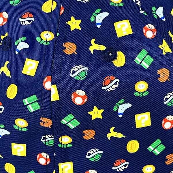 スーパーマリオ アイテム総柄 ローキャップ 帽子