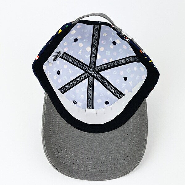 スーパーマリオ アイテム総柄 ローキャップ 帽子