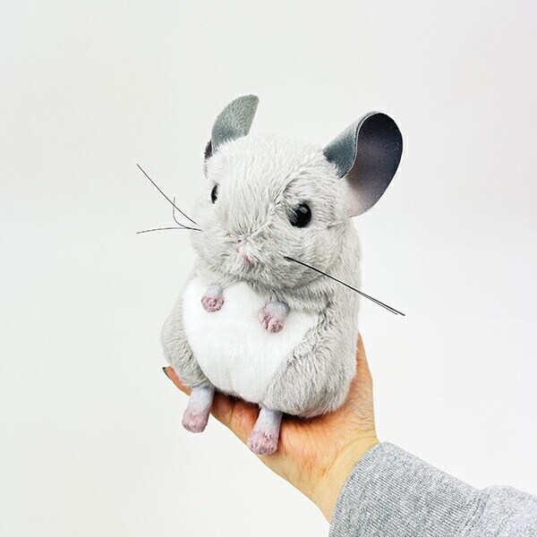 吉徳のぬいぐるみ チンチラ グレー